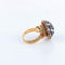 Bague Bague Cocktail Boule en or, saphirs et diamants 58 Facettes 514