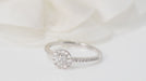Ring 52.5 Solitaire ring in white Gold and Diamond 58 Facettes 32080