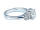 Bague Solitaire or blanc, diamants 58 Facettes