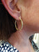 Boucles d'oreilles Créoles ovales Or jaune 58 Facettes 082121