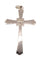 Pendentif Croix ancienne en or jaune, perle 58 Facettes 061481