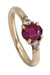 Ring MODERN RUBY AND DIAMOND RING 58 Facettes 081881