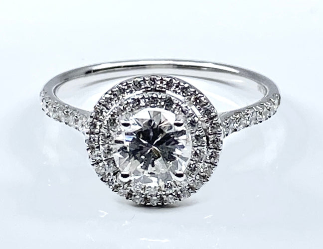 Bague 52 Bague diamants couleur G 58 Facettes AB254