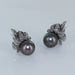 Tahitian pearl and diamond clip earrings 58 Facettes