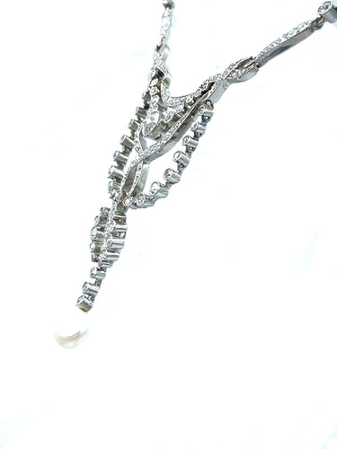 Collier Collier Négligé vers 1910 en or, platine et diamants 58 Facettes