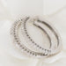 Earrings Hoop earrings in white gold and diamonds 58 Facettes F4882
