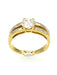 Bague Bague or jaune 18K et diamants 0.91ct 58 Facettes