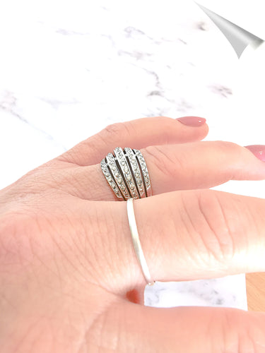 Bague Bague Jonc bombé Diamants 0,50ct 58 Facettes AA 1558