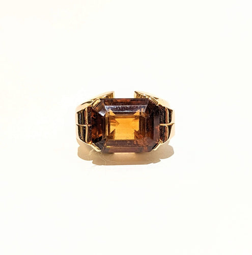 Bague Bague tank citrine 58 Facettes