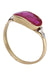 Ring 55 Old ruby ​​yellow gold ring 58 Facettes 081841