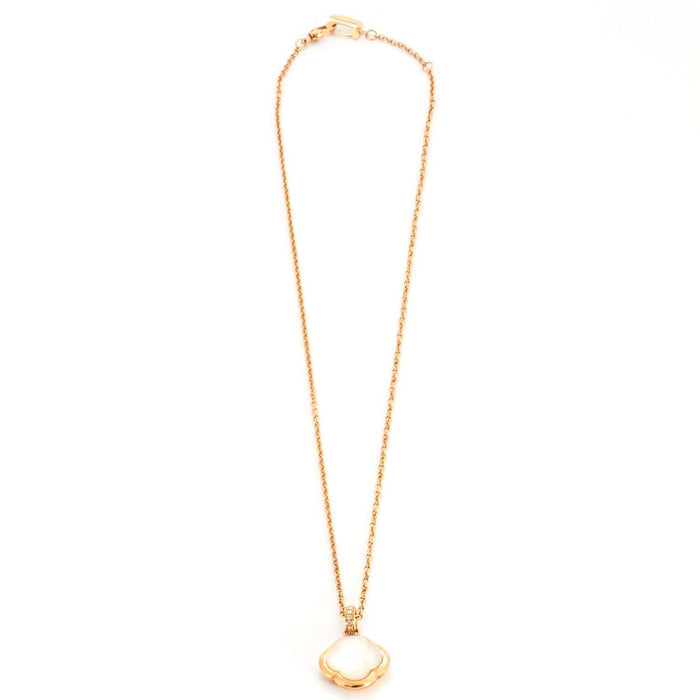 Collier Collier Trèfle Quartz Rose 58 Facettes 002.689