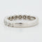 Bague 51 Demi alliance Or blanc Diamants 58 Facettes REF 9011/18