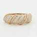 Ring 49 Ring in 18 Cts yellow and white gold 58 Facettes REF 8033/18