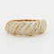 Bague 49 Bague en or jaune et blanc 18 Cts 58 Facettes RÉF 8033/18