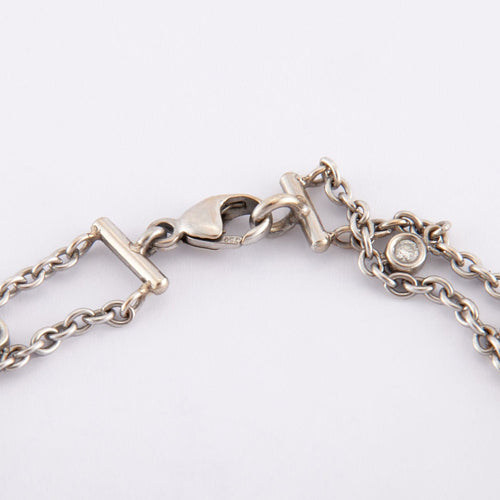 Bracelet Bracelet moderne diamants et or gris 58 Facettes