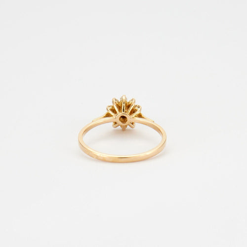 Bague 52 Solitaire en Or jaune, diamants 58 Facettes