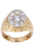 DIAMOND PAVING SIGNET RING 58 Facettes 069451