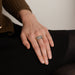 Ring 59 Art Deco Diamond Trilogy Ring 58 Facettes