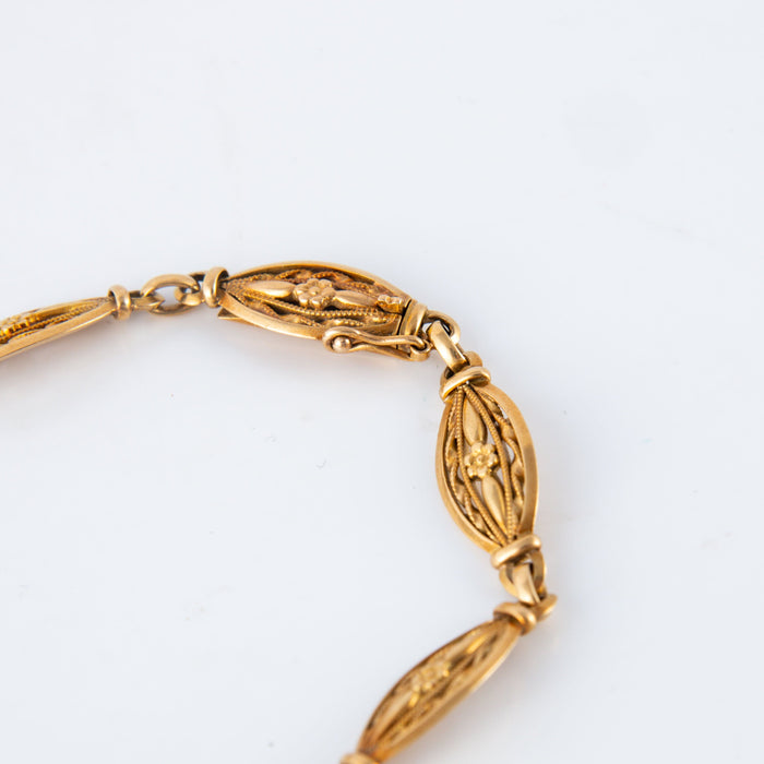 Bracelet Bracelet motifs filigranés en or jaune 58 Facettes