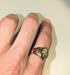 Ring 57 Gold signet ring with coat of arms 58 Facettes