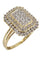 Bague BAGUE MODERNE PAVAGE DIAMANTS 58 Facettes 057481