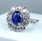 Bague 52 Bague marguerite saphir et diamants 58 Facettes AB160