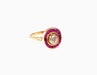 Ring 60 Diamond and ruby ​​ring 58 Facettes DV/19