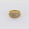 Bague Bague boule pavage en or jaune 58 Facettes