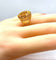 Bague 50 Bague or jaune citrine 58 Facettes AB299