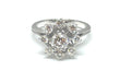 Ring Daisy ring in white gold and diamonds 58 Facettes