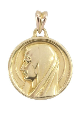 Pendentif MÉDAILLE VIERGE SIGNÉE AUGIS 58 Facettes 066881