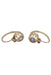 Earrings Leverback earrings Yellow gold Pearls 58 Facettes 080001