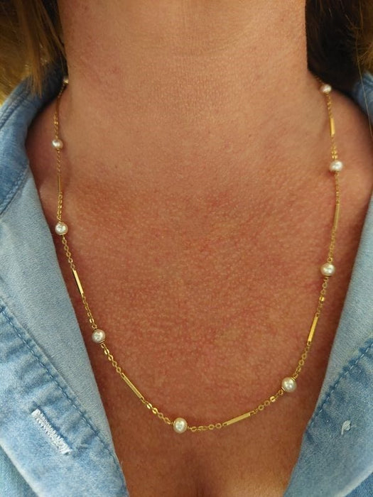 Collier COLLIER MODERNE PERLES 58 Facettes 071041