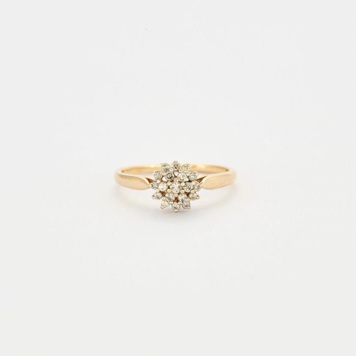 Bague 54.5 Bague Fleur 2 Ors Diamants 58 Facettes 63/2