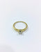 Ring 53.5 Solitaire Ring Yellow Gold Diamond 0.14ct 58 Facettes
