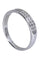 Bague 53 DEMI-ALLIANCE MODERNE DIAMANTS 58 Facettes 059541