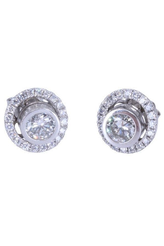 Boucles d'oreilles CLOUS DIAMANTS 1.30 CARATS 58 Facettes 072481