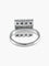 Bague 50 BAGUE CARREE OR BLANC DIAMANTS 58 Facettes