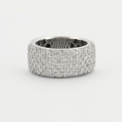 Bague 55 Bague jonc pavage Diamants 58 Facettes EL2-105