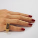 Ring 51 Vintage Yellow Gold Ruby Signet Ring 58 Facettes 961 LOT