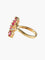 Bague Bague double feuilles rubis or jaune 58 Facettes LP10-14