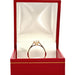 50 Solitaire ring in 18 carat yellow gold with princess diamonds 58 Facettes