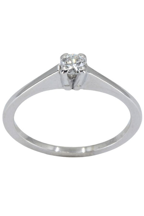 Bague 51 SOLITAIRE DIAMANT 0.12 CARAT 58 Facettes 046641