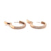 Earrings Rose gold paving earrings Diamonds 58 Facettes 380726