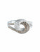 Ring 52 Diamond Interlacing Ring 58 Facettes