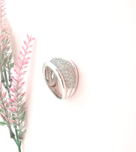 Bague Bague Jonc bombé Diamants 1,10ctt Or gris 58 Facettes AA 1610