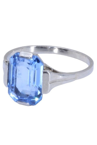 Bague 55 BAGUE TOPAZE ART DÉCO 58 Facettes 073901
