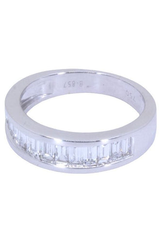 Bague DEMI-ALLIANCE DIAMANTS 58 Facettes 072151