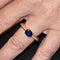 Bague 55 KLASH ring in yellow gold, sapphire and diamonds 58 Facettes D360264JE