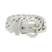 Hermès bracelet - curb bracelet, belt clasp, Silver 58 Facettes